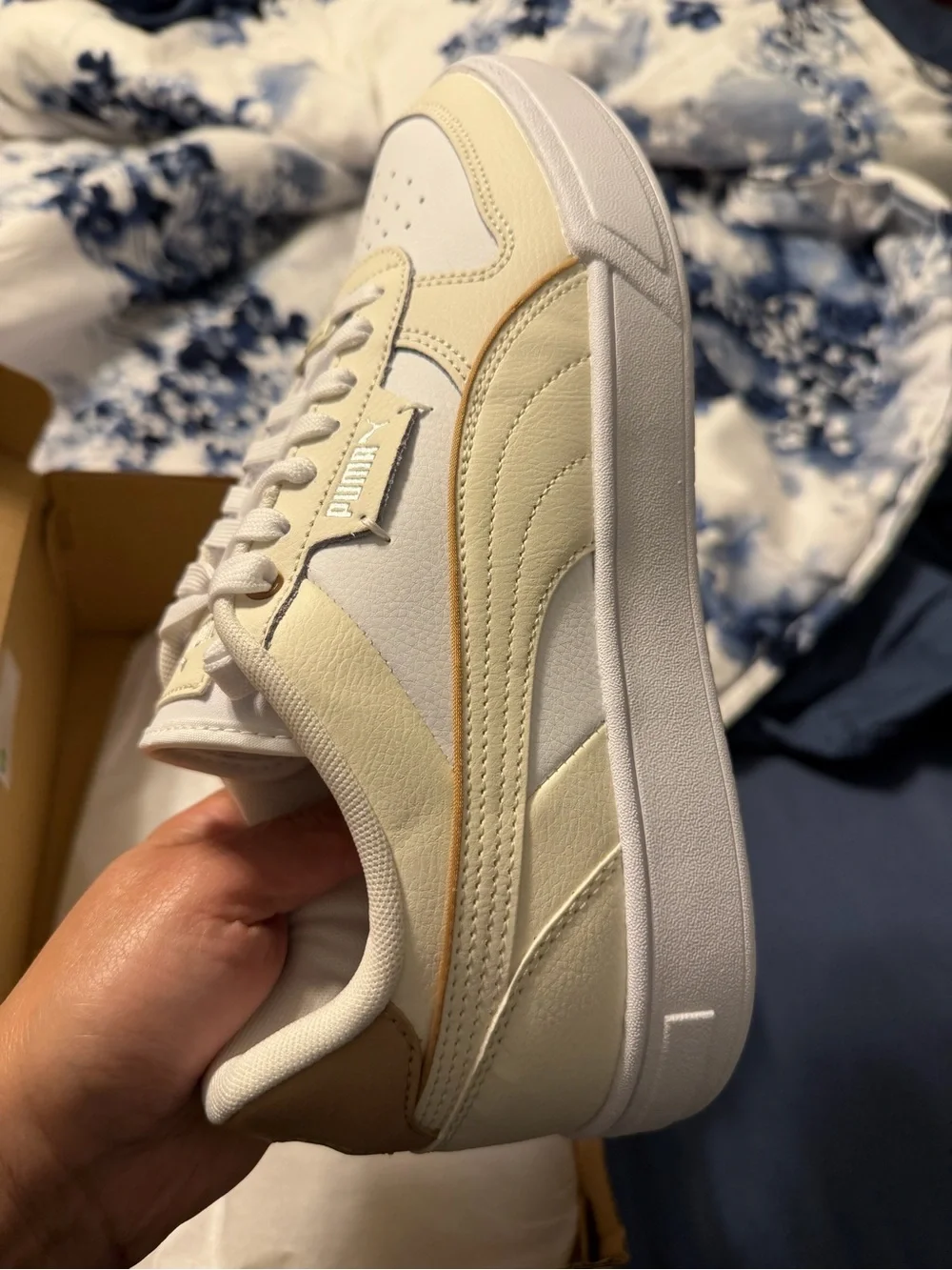 Puma Men's White Low-Top Athletic Sneakers